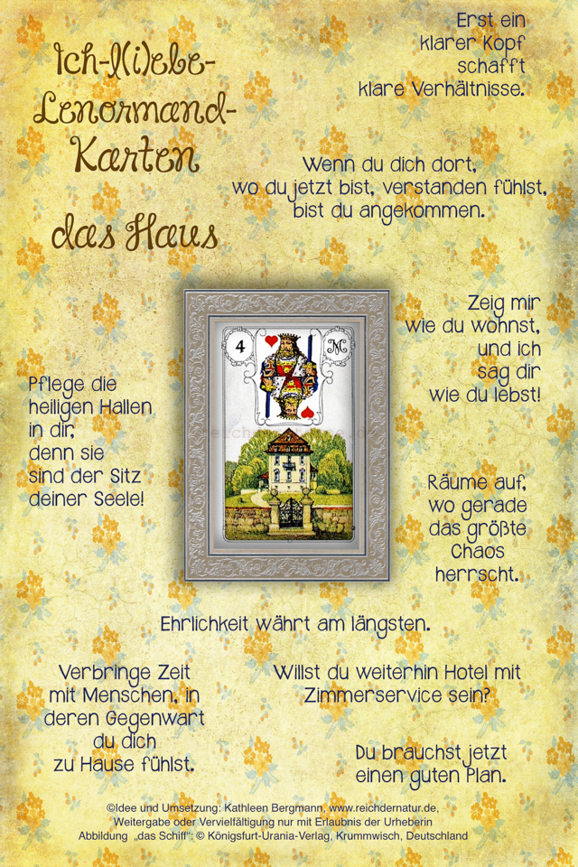 Die Ich L I Ebe Lenormand Karten In Der Online Edition Das