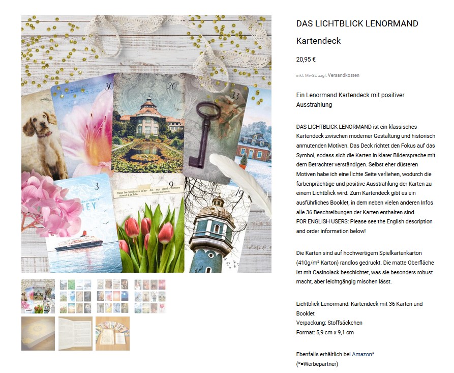 Deutung der Lenormandkarten Kombination Blumen, Mond und